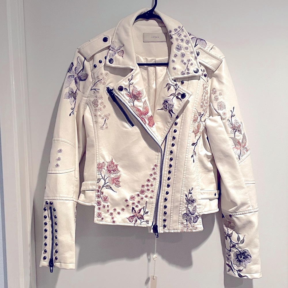 Blank NYC White Embroidered Jacket - New!